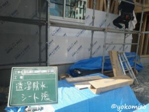 木造3階建て　アパート　新築工事　有限会社横溝工務店