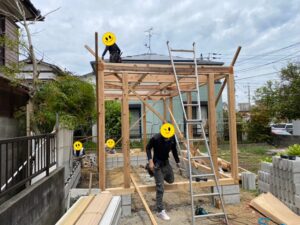 倉庫建て替え工事　有限会社横溝工務店